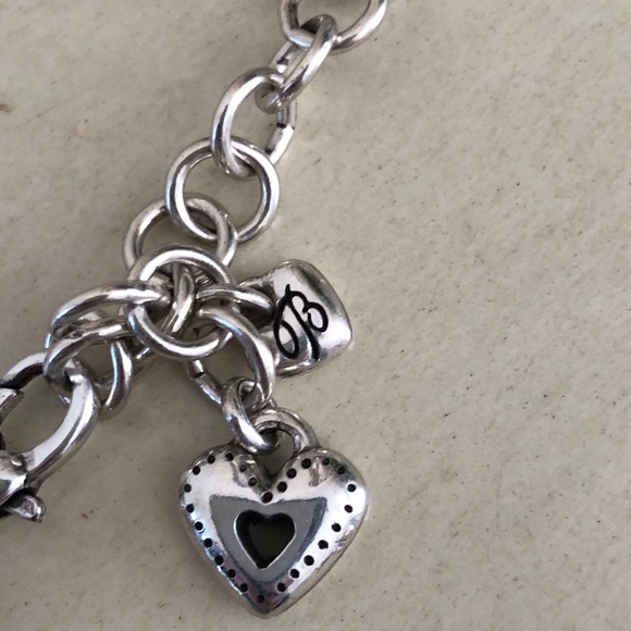 Brighton heritage hearts black multicord and silver tone necklace - Picture 6 of 12